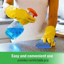 Miracle Microfiber Kitchen Sponge By ScrubIt 6 Pack NonScratch Heavy Duty Dishwashing Cleaning Sponges Machine Washable Blue