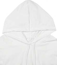 Women's Hoodies Pullover Long Sleeve Cropped Sweatshirt Loose Shirt - 粉紅-a - 查看 9