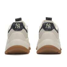 MLB Men's And Women's Casual Shoes, BIGBALL CHUNKY EMBO MONOGRAM, Comfortable And Lightweight Outdoor Everyday Sports Casual Shoes, 3ASHBEM4N-50IVS