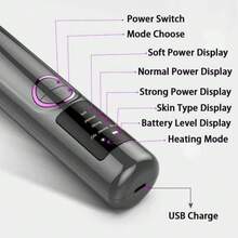 Elektrischer Gesichts-Dampfer & Porenreiniger - Elektrischer Mitesserentferner mit Warmkompresse, sanfter Saugkraft für gründliche Reinigung 500mAh