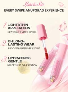 COLORKEY 6PCS Watery Lip Tint Gift Set,Liquid Lipstick,Watery Matte,Lip Gloss,Long-Lasting,Non-Stick Cup,For Beginner For Women For Daily Use,Gift For Women Mom Wife Sister Teen Girl Friend,For Party,For Travel,Party Beach Travel Holiday Camping Outdoors,Natural Makeup For School, Sweet Makeup, Bold Makeup, Date Makeup,Christmas,Christmas Gifts,Makeup