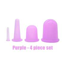 1-5 piezas Producto de cuidado de la salud familiar duradero, ventosas de masaje corporal completo, ventosas de succión de vacío, ventosas de silicona, masajeador anticelulitico, color aleatorio