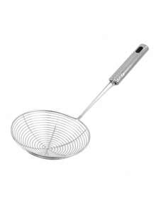 1 Stück Edelstahl Spinnen-Schöpfkelle, langstieliger Metallschaumlöffel zum Frittieren von Lebensmitteln, Pasta und Nudeln, perfekt zum Kochen und Frittieren, langanhaltend Küchenutensil für Pasta und mehr - Verschiedenfarbig - Übersicht 9