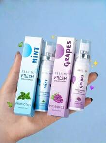 1 瓶（20 毫升）多种水果味益生菌口腔喷雾，清爽便携式口气清新剂，持久清新口气 - 彩色 - 查看 2