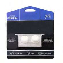 2 Packs Universal Rubber Thumb Grip Extenders For P4/PS Controllers, Reusable Joystick Keycaps With Medium & High Concave, Design For Enhanced Gaming Experience