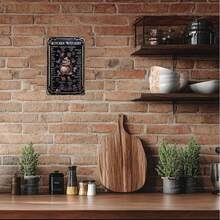 Kitchen Witchery Metal Decor Rustic Antique Decorations Witches Magic Knowledge Kitchen For Home HappinessTin Signs 8 X 12 Black - 1 - 查看 6