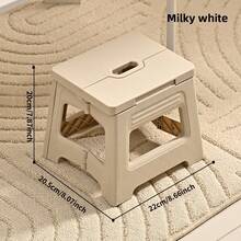 1pc 8-Inch Folding Step Stool - Non-Slip Footstool With Handle, Foldable Foot Stool With Non-Slip Base, Suitable For Home Kitchen, Bathroom, Bedroom, Outdoor Travel, Fishing, Camping, Balcony, Garage, Emergency Guest Stool, Pet Grooming - Small - View 6