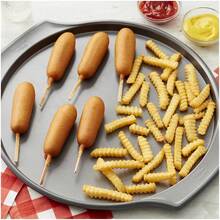 Premium Large Non-Stick Pizza Pan Steel 16 Inch Durable Oven  Heat Resistant Ideal Homemade Frozen Dessert Pizzas Appetizers