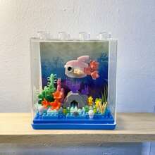 Micro Particle Potted Ocean Building Blocks With Display Cover, DIY Colorful Ocean Series Building Blocks, Suitable For Birthday, Father's Day, Mother's Day, Teacher's Day Gifts, Holiday Gifts, Wedding Gifts, Wedding Decorations, Graduation Gifts, Valentine's Day Gifts, Spring/Summer Decor - Multicolor - View 16