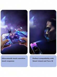 BOLLYMORE 3pcs Matte Ceramic Privacy Screen Protector, Compatible With IPhone 17 Pro Max/17 Air/16 Pro Max/16/16 Pro/16 Plus/14 Pro Max, 9H+ Scratch-Resistant, Sensitive Touch, Compatible With Phone Cases, Includes Cleaning Kit, High-Quality 9H+ Ceramic Film