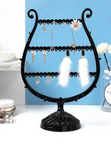 1 pieza Soporte de exhibición de joyería, organizador de aretes y pendientes - Multicolor - Ver 9