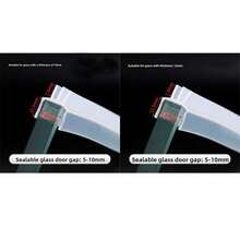 1/3 Meter Silicone Rubber Window Sealing Strip Portable Glass Door Fixture Weatherstrip Household Door Window Seal Gap 5-10mm Waterproof - Multicolor - View 6