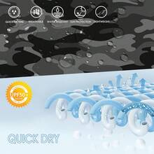 22" Men's Board Shorts Swimwear No Mesh Lining - Long Swim Trunks Surf Shorts Bathing Suit With Zipper Pocket UPF50+ - 05-blue - 查看 6