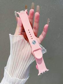 女士水钻蝴蝶结替换表带，适用于 Ultra/SE/8/7/6/5/4/3/2/1、新款 S10 系列 - 玫紅色 - 查看 5