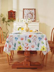 Rectangle PVC Waterproof Lemon Tablecloth, Spring Summer Tablecloth Stain-Resistant Wipeable Wrinkle-Free Table Cover For Indoor/Outdoor, Picnic, BBQ, Dining, Party - Multicolor - View 9