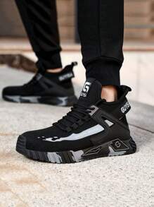 Unisex Versatile Casual Sports Shoes, Breathable Waterproof Anti-Crush Anti-Pierce Work Boots, Suitable For All Seasons