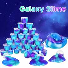 Set de 8-28 piezas de mini slimes, slime pre-hecho azul y morado, rellenos sueltos para fiestas de slime, paquetes de slime galaxy elásticos y no pegajosos, ideal para el Día de San Valentín, cumpleaños, Navidad, relleno de cestas de Pascua