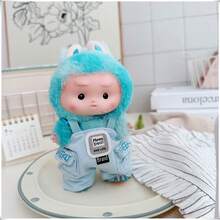 (仅服装) 第一代和第二代娃娃服装 17 厘米服装配件、酷炫背带裤、裤子、帽子