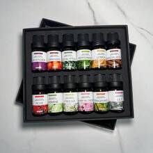 1瓶水溶性香薰精油，10毫升/0.34液盎司，包含樱花、香氛、紫罗兰、洋甘菊、白桃、薰衣草、尤加利、香草、薄荷、葡萄、荔枝等多种香型，适用于加湿器、香薰机、DIY香水、蜡烛制作。 - 多樣化香型 - 查看 21