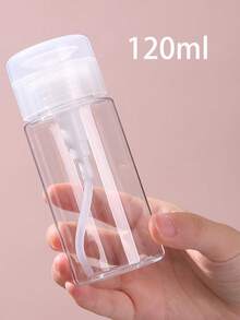 1/5pcs Pump Bottle For Nail Polish Remover, 120ml/200ml Capacity, Suitable For Makeup Remover, Travel Or Home Use Nails Nails Supplies Nail Stuff - Clear - View 12