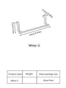 1 buc Suport pentru prosoape pentru ușă de dulap - Cârlig fără perforații, montat pe ușă, potrivit pentru bucătărie, baie și dulapuri - Poate agăța prosoape și cârpe - Instalare ușoară, Organizare bucătărie, Depozitare baie, Accesorii moderne pentru casă