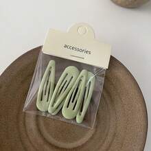 Hair Clip Hair Clips  Hair AccessoriesHair Clips Cream Star Hair Clips Barrettes Hairpin-5pcs-Light Green - 預設 - 查看 1