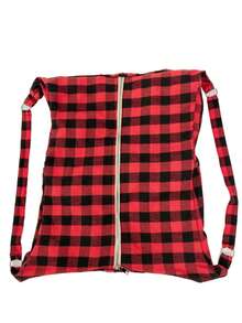 大容量可折叠格纹单肩包，个性化设计带拉链，女士斜挎包，休闲实用多用途手提包，适合工作、学习、旅行 - 彩色 - 查看 6