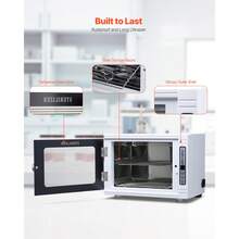 Nail Tool Cleaning Machine, 12L Large Capacity, Tool Cabinet Cleaner Box With Timer Setting, Tempered Glass Door, 185nm Wavelength, For Labs, Home, Nail Salons, Hair Studios, Beauty Salons - Xem 6