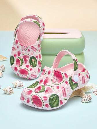 儿童纯色凉鞋，防水防滑EVA休闲时尚，舒适柔软厚底沙滩鞋，镂空拖鞋