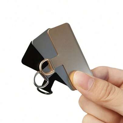 3 件装通用超薄金属挂绳贴片手机带配件，防丢带连接器，防刮设计不锈钢部件，适用于跑步、登山、运动