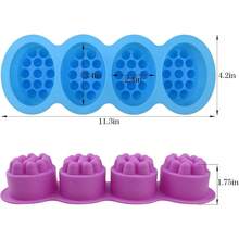 Silicone Massage Bar Soap Molds, 2 Pack 3D Hair Comb Ice Mold, Hair Brush Silicone Soap Molds For Soap Making, DIY Unique Hair Masks Salon Spa Scalp Massager
