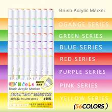 240/120/72/56/24/8 Farben Acrylstifte, flüssige Tinte mit weicher Spitze, für Studenten, nicht transparent, mischbar, vielfältige Farboptionen, Aquarellpinselstift, hochwertige Kunstbedarf, Schul- und Lernbedarf