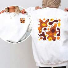 1 pieza/2 piezas/3 piezas Pegatinas de transferencia de calor de bloques de color abstractos creativos, decoración artística de moda para camiseta/máscara/jeans/mochila, lavables, pegatinas DIY unisex