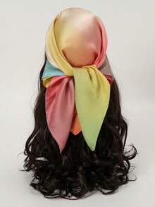 1条佩斯利花纹波西米亚风头巾，可作沙滩时尚围脖或连衣裙使用