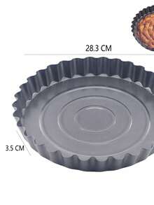 Khuôn nướng bánh pizza chống dính Khuôn bánh pizza tròn gợn sóng - Khuôn bánh hướng dương [Xám đậm] - Xem 3