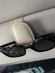3pcs Universal Car Sun Visor Glasses Clip, Sunglasses Box, Car Glasses Holder, Car Interior Accessories, Fashionable Car Glasses Clip, Magnetic PU Leather Stylish Glasses Clip, Glasses Clothing Clip, 2pcs Car Interior Sun Visor Accessories, Glasses Storage Holder, For Vehicle Interior, 1pc Glasses Storage Holder Sunglasses Travel Cool - Multicolor - View 3