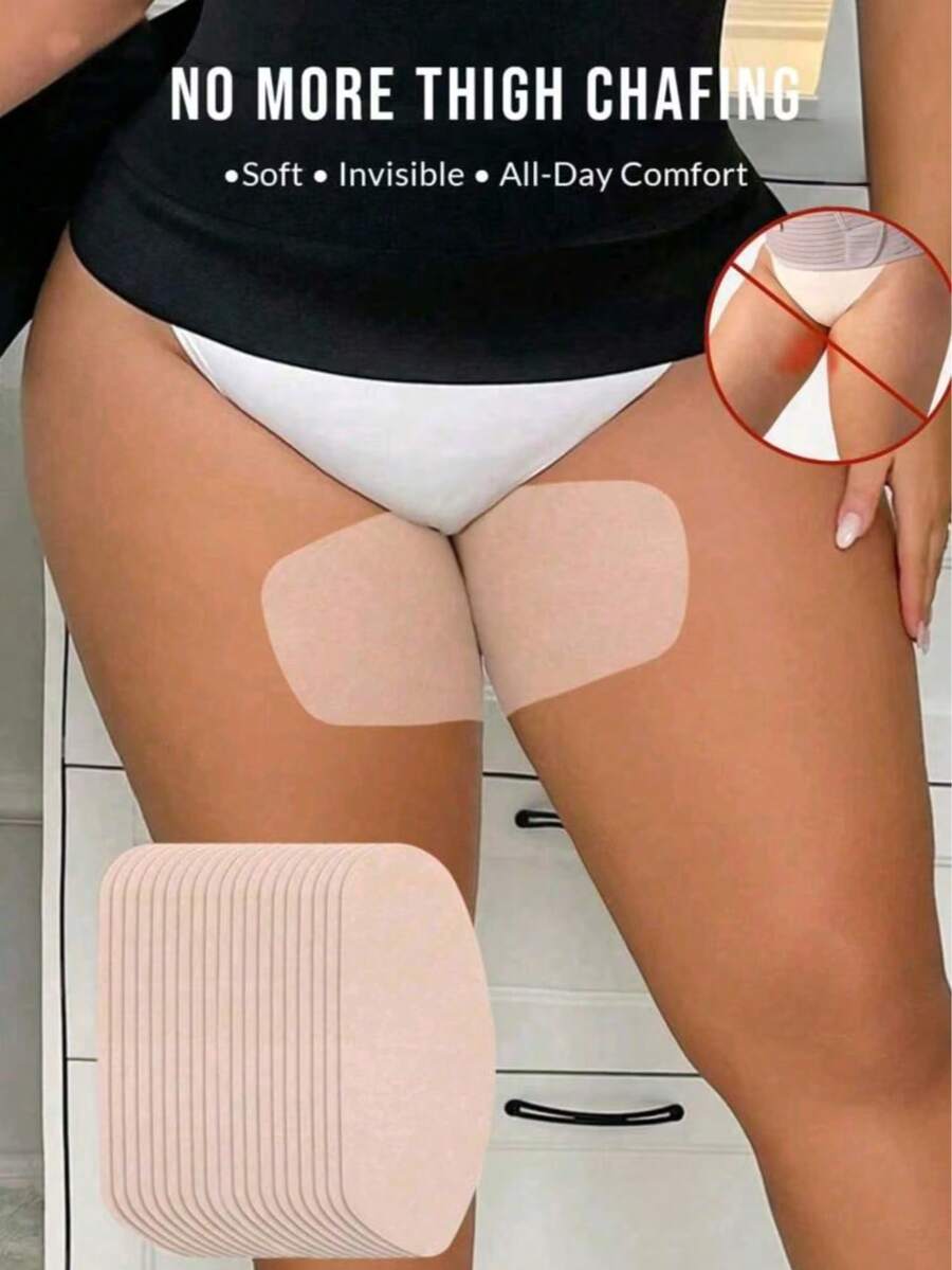 2/6/12 piezas de protección para el muslo, tirante transparente e invisible para protección del muslo, parche transparente impermeable, impermeable y transpirable, unisex, parche de correa para la cintura, regalo personalizado para prevenir la fricción del muslo en invierno, regalo del Día de San Valentín, regalo de cumpleaños - Multicolor - Ver 1