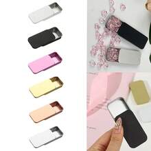 2/6Pcs Of 2.36X1.34X0.43 Inches, Sliding Top Tin Container, Tin Box Container, Small Item Storage Box With Lid, Such As Earrings, Jewelry Crafts, Etc