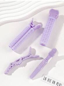 4 件蓬松发量增强器、无缝发夹、发根发夹、刘海发夹、前发发夹、发型设计套装、美发工具套装、学校用品、卷发工具、发饰、发型设计工具 - 彩色 - 查看 10