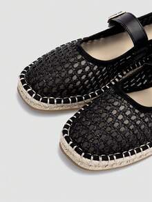 Chaussures plates de ballet mode femme ADAMUMU, maille respirante, couleur unie, confortable et