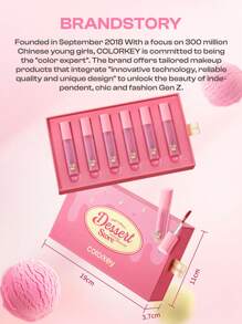 COLORKEY 6PCS Watery Lip Tint Gift Set,Liquid Lipstick,Watery Matte,Lip Gloss,Long-Lasting,Non-Stick Cup,For Beginner For Women For Daily Use,Gift For Women Mom Wife Sister Teen Girl Friend,For Party,For Travel,Party Beach Travel Holiday Camping Outdoors,Natural Makeup For School, Sweet Makeup, Bold Makeup, Date Makeup,Christmas,Christmas Gifts,Makeup