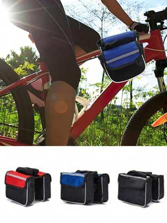 1 件自行车前梁包，加大山地自行车前包，骑行包
