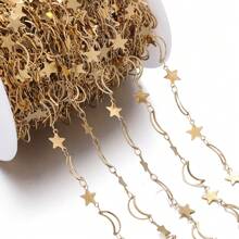 1米/39.37英寸不锈钢链镂空月亮珠链DIY手链项链珠宝制作材料 - 鏈條 - 查看 7