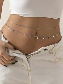 Gold Waist Chain For Women, Sexy Layered Belly Waist Chain Waterproof Beads Chain Summer Non Tarnish Body Chain Jewelry Gifts For Women