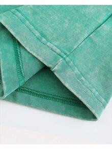 Jesus Above All Else Patterned T-Shirt-Unisex Christian Easter Shirt, Gray Cotton T-Shirt With Bold White Letters, Casual Round Neck, Perfect Gift For Men And Women, 230 Grams Of Medium Thickness. - màu xanh lá - Xem 3