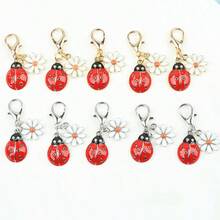 5pcs/8pcs/10pcs Mini Cute Bee/Ladybug And Little Daisy Keychain Set, Fashionable Animal Theme Design, Suitable For Bag Pendant, Very Suitable As Holiday, Perfect For Birthday, Party, Wedding, Back-To-School Season And Graduation Season Christmas Gift Ideas Bag Accessories Lanyards With Id Holder Car Accessories Bag Charms Car Accessories Teacher Friend Sister - Multicolor - View 17