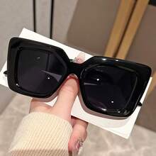 Oversized Cat Eye Fashion Glasses For Women Y2K Fashion Street Style Props Glasses Vacation Beach Party - 粉色 - 查看 4