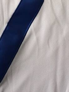 Men's Embroidery Baseball Jersey 42 White Casual Short Sleeve V-Neck Button T-Shirts Party Sports Top - trắng - Xem 4
