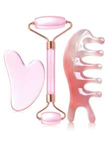 1 件/2 件/3 件/5 件/8 件/9 件面部美容刮痧工具套装、面部提拉按摩小工具刮痧滚轮按摩棒身体背部刮痧按摩组合、美容、护肤产品、水疗、自我护理、护肤工具、面部护理、美容师用品、按摩、面部按摩工具、面部滚轮