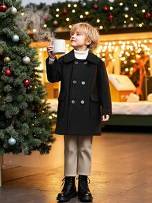 Chaqueta cortavientos estilo británico para niño preadolescente en otoño/invierno